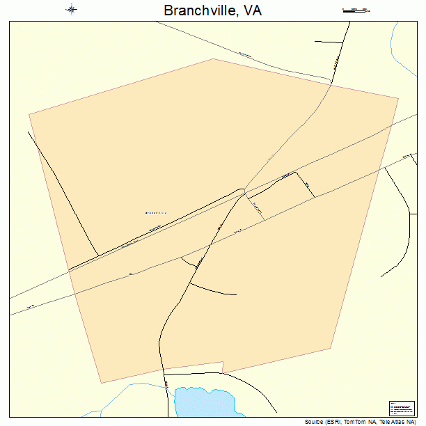 Branchville, VA street map