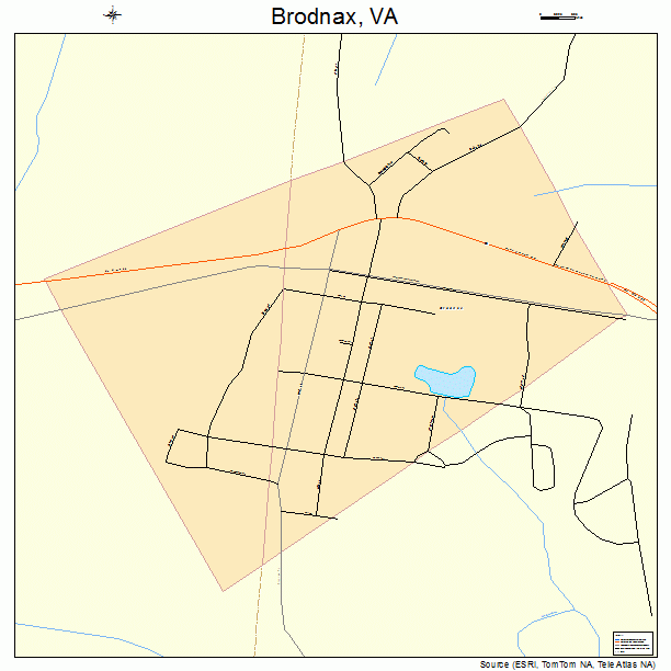 Brodnax, VA street map