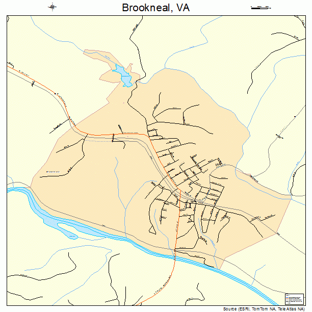 Brookneal, VA street map