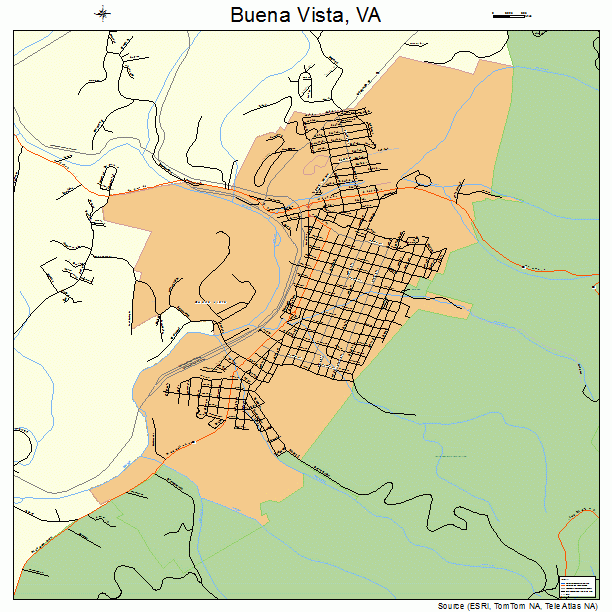 Buena Vista, VA street map
