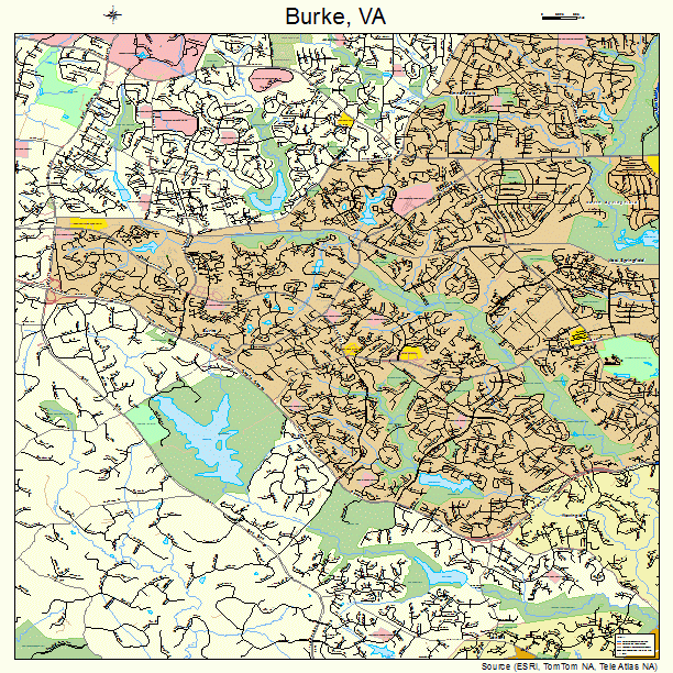 Burke, VA street map