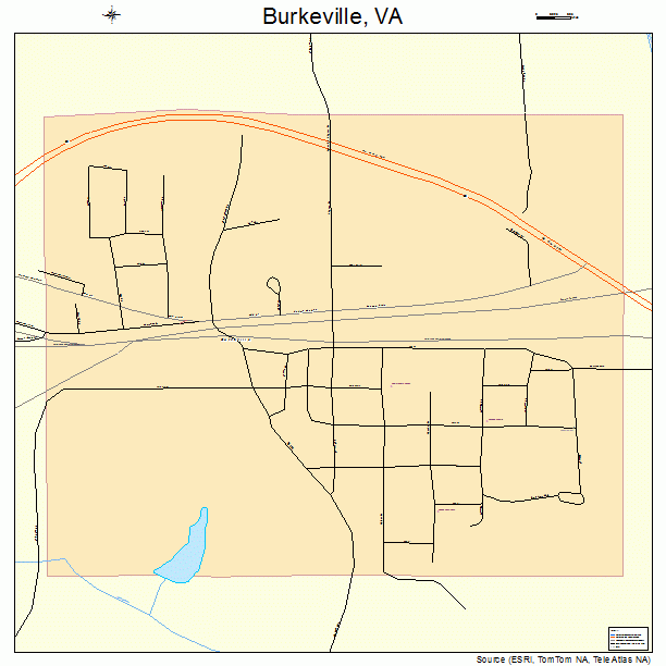 Burkeville, VA street map