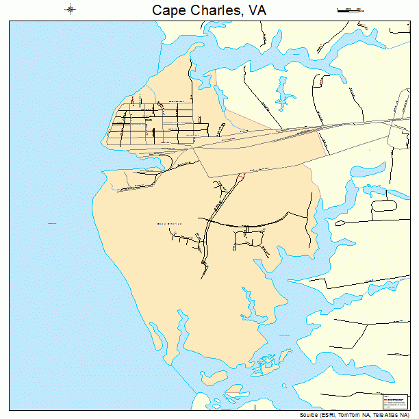 Cape Charles, VA street map