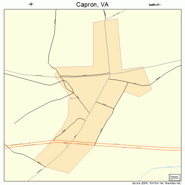 Capron, VA street map