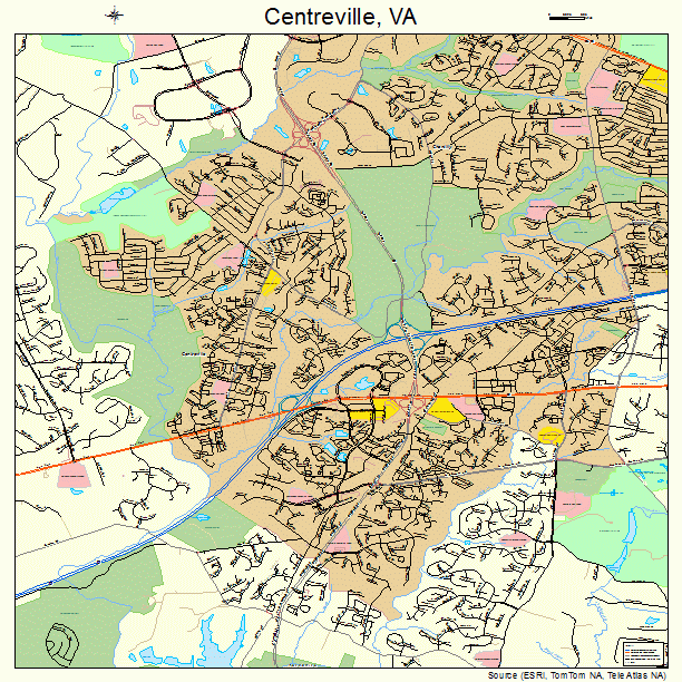 Centreville, VA street map