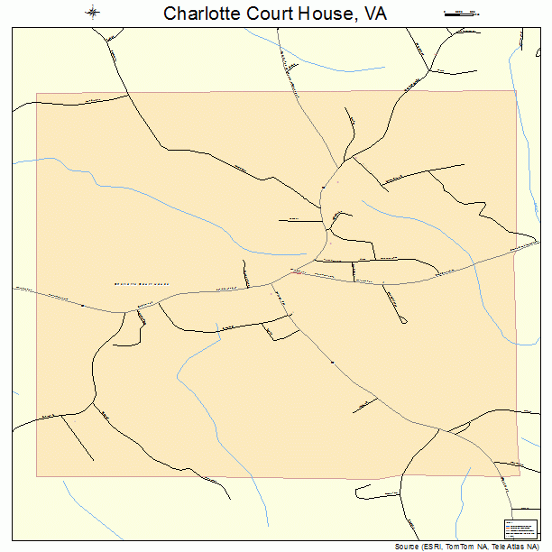 Charlotte Court House, VA street map