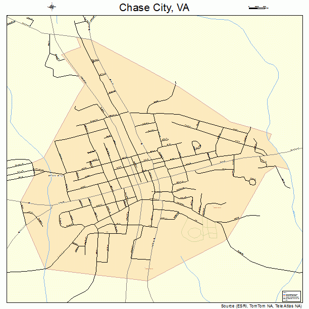 Chase City, VA street map