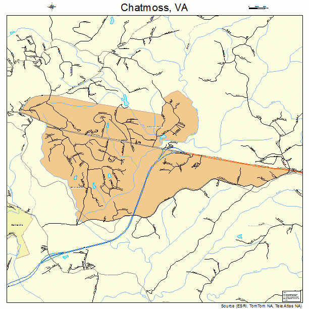 Chatmoss, VA street map