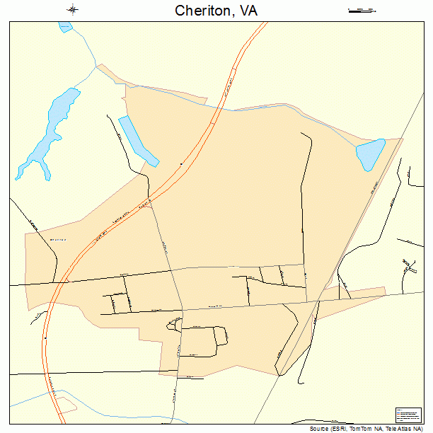 Cheriton, VA street map