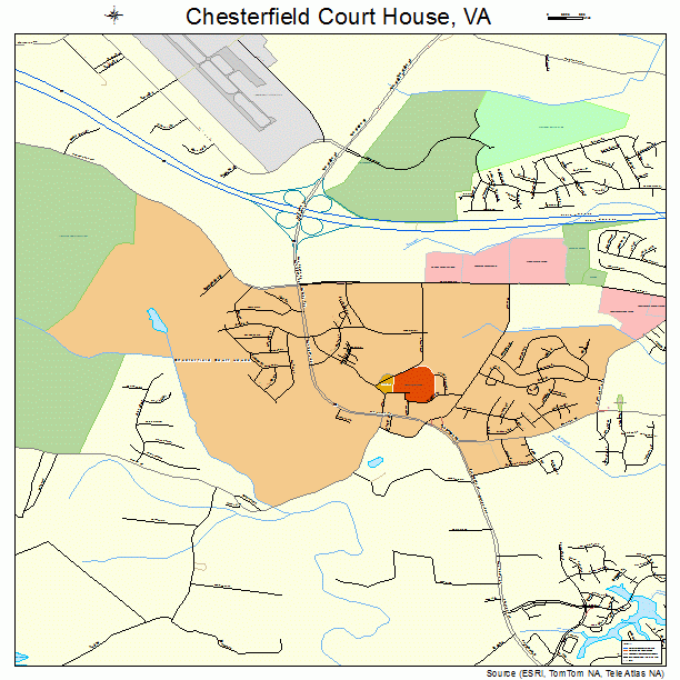 Chesterfield Court House, VA street map