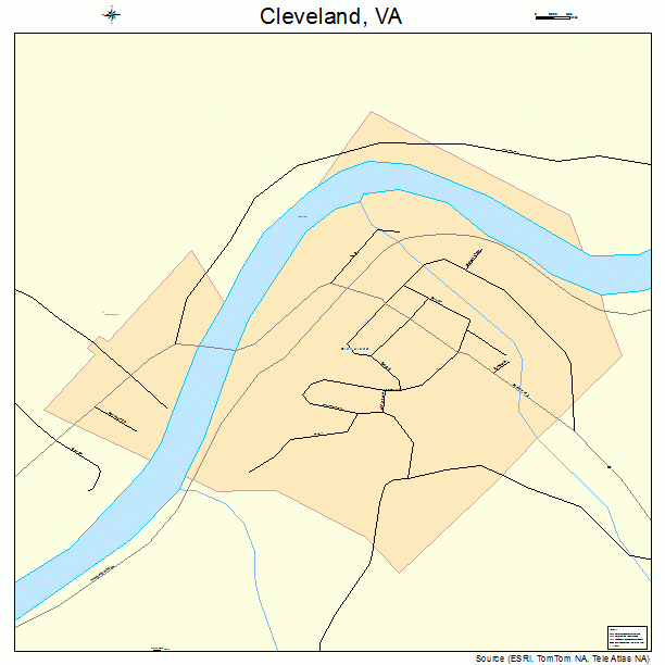 Cleveland, VA street map