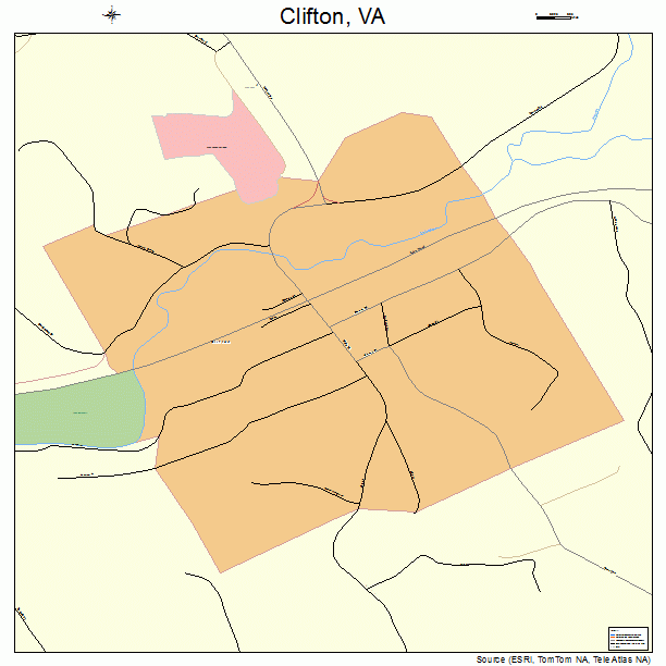 Clifton, VA street map