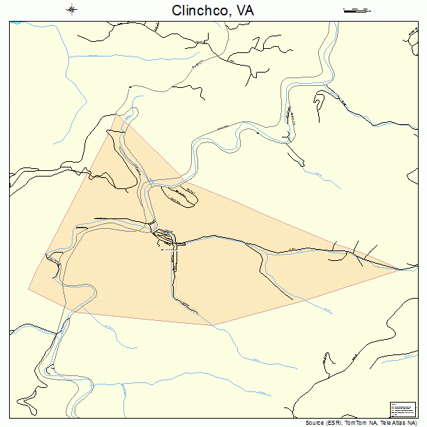 Clinchco, VA street map