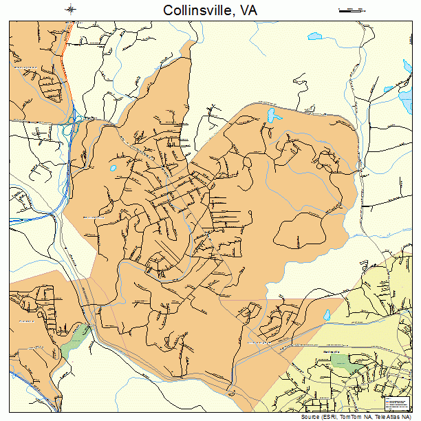 Collinsville, VA street map