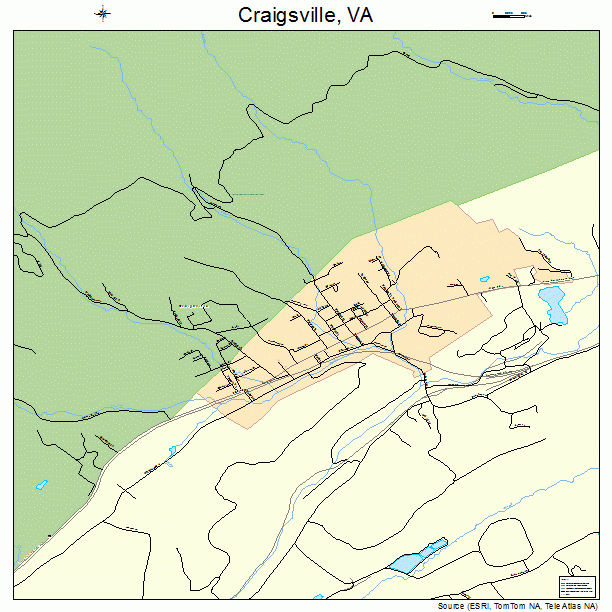 Craigsville, VA street map