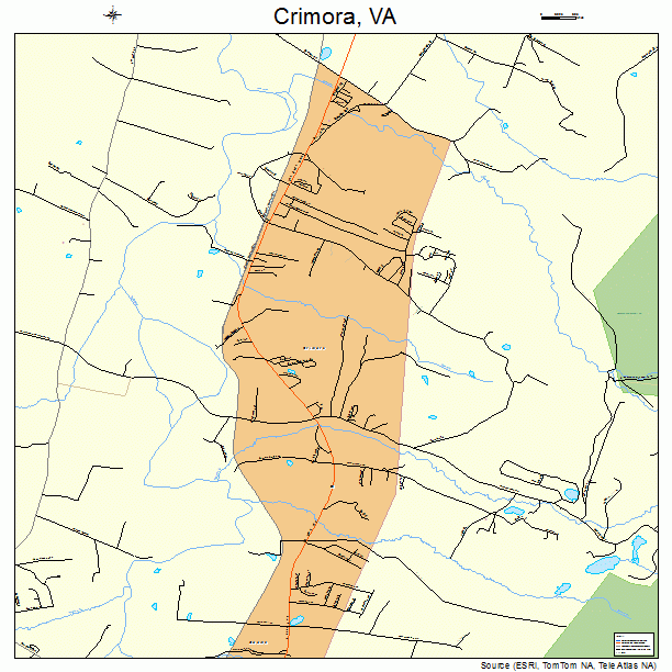 Crimora, VA street map