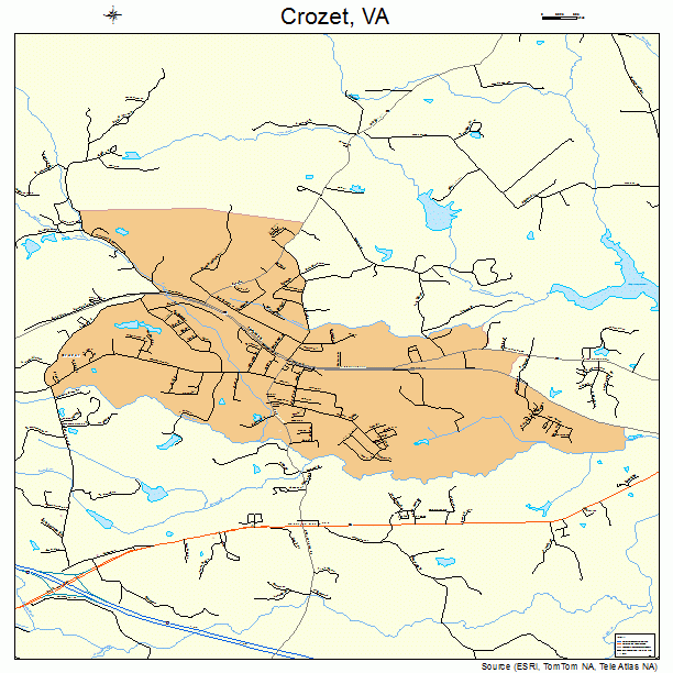 Crozet, VA street map