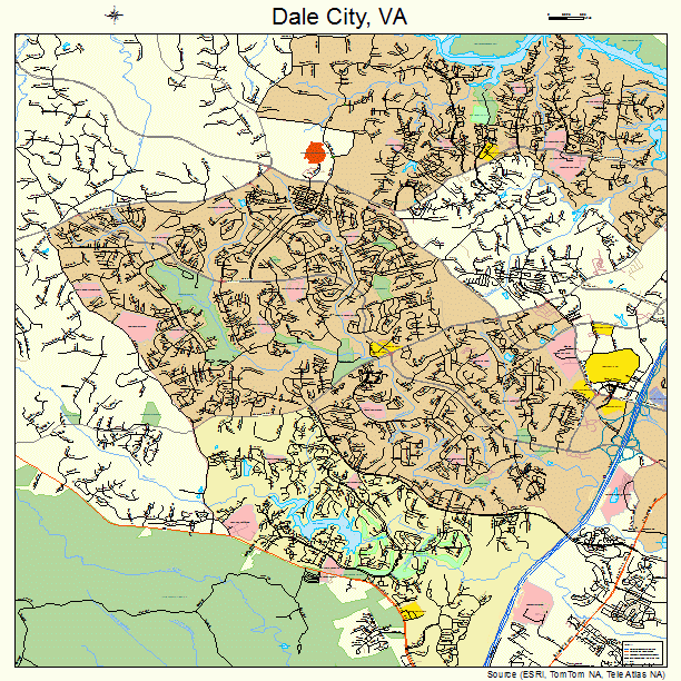 Dale City, VA street map