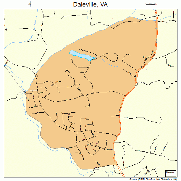 Daleville, VA street map