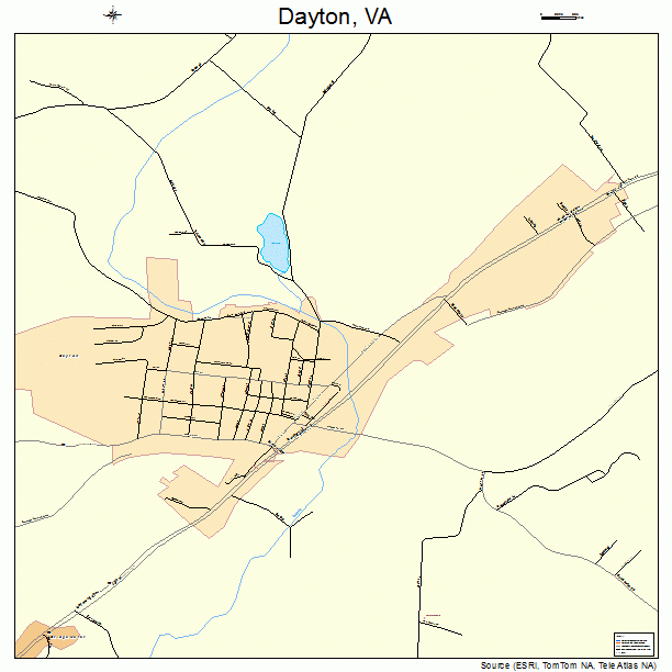 Dayton, VA street map