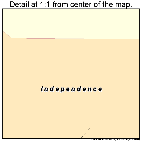 Independence, Virginia road map detail