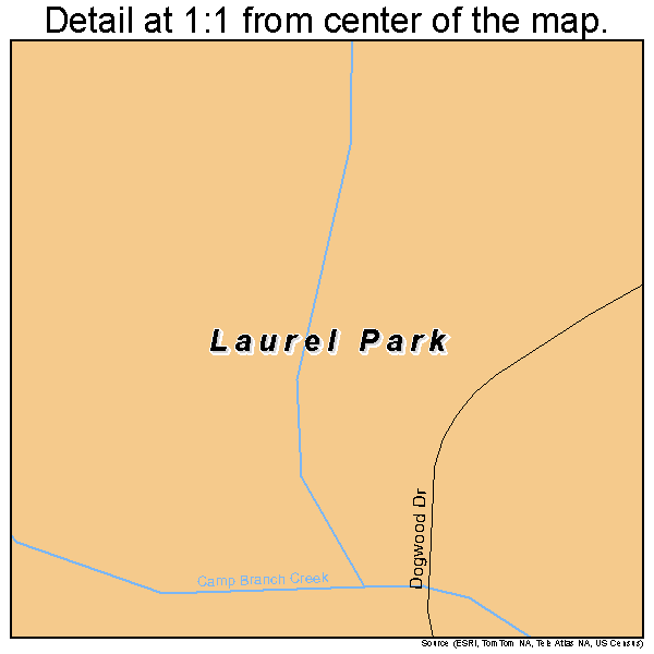 Laurel Park, Virginia road map detail