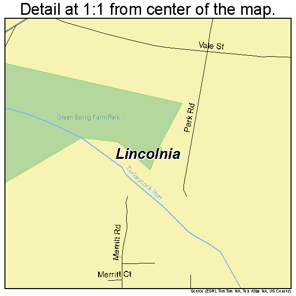 Lincolnia, Virginia road map detail