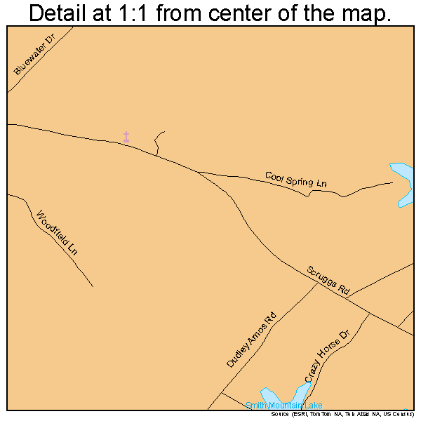 North Shore, Virginia road map detail