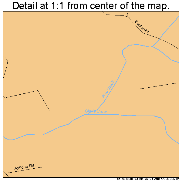 Woodlawn, Virginia road map detail