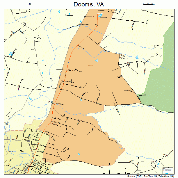 Dooms, VA street map