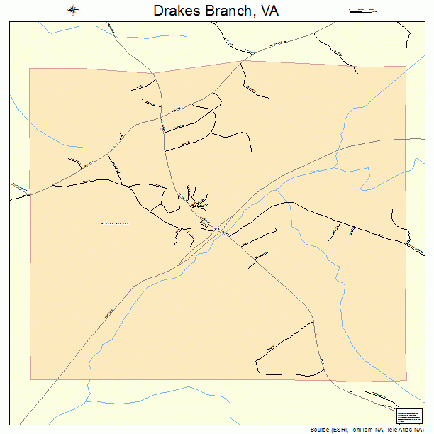 Drakes Branch, VA street map