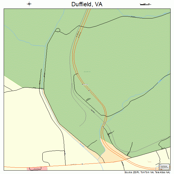 Duffield, VA street map