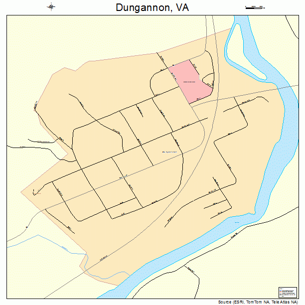 Dungannon, VA street map
