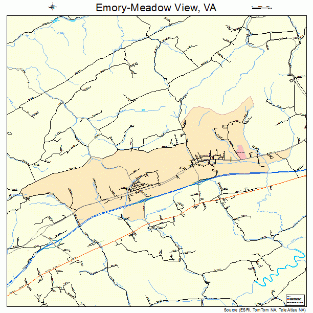 Emory-Meadow View, VA street map