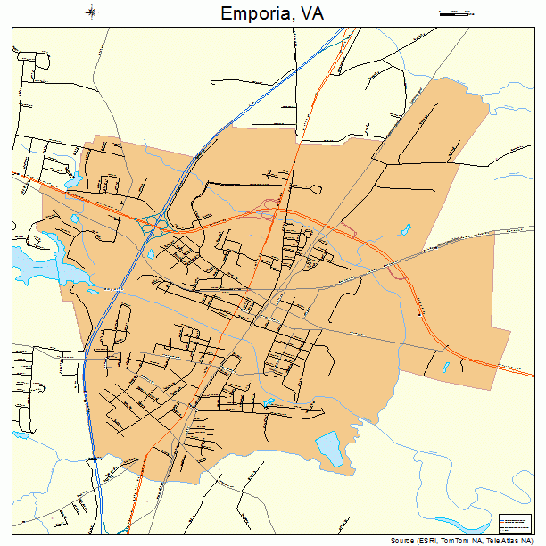 Emporia, VA street map