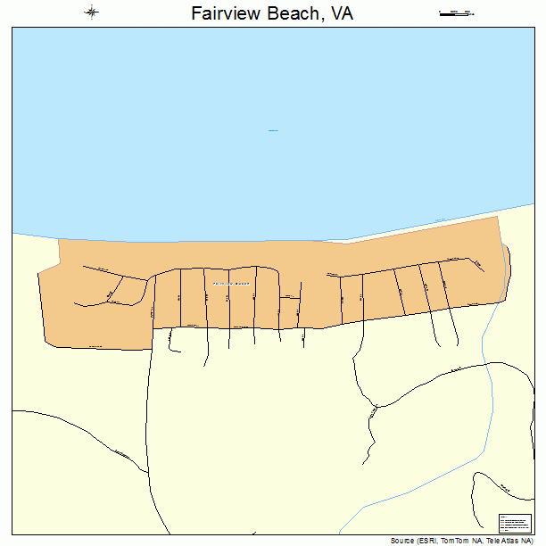 Fairview Beach, VA street map