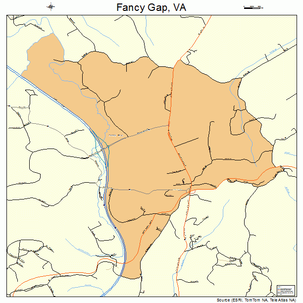 Fancy Gap, VA street map