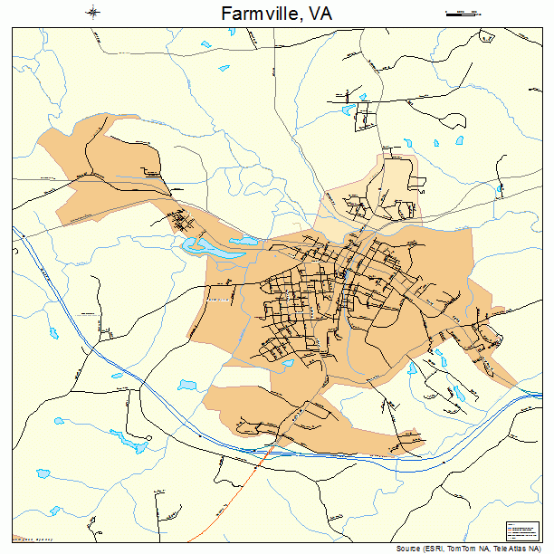 Farmville, VA street map