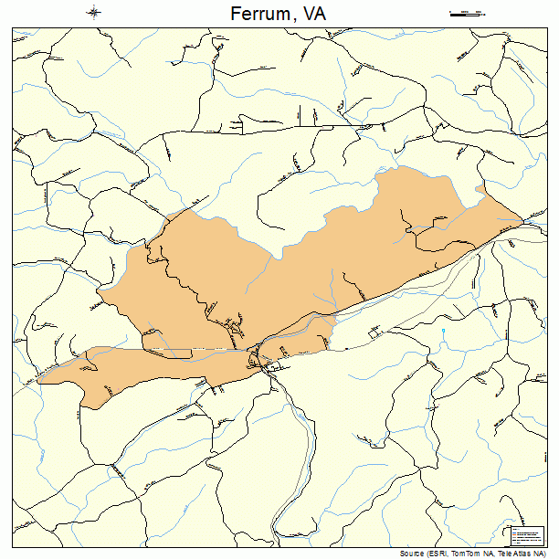 Ferrum, VA street map