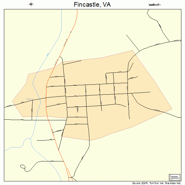 Fincastle, VA street map