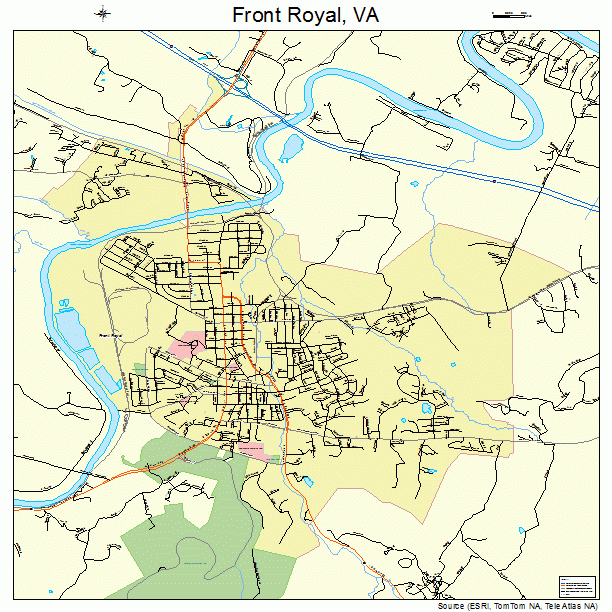Front Royal, VA street map