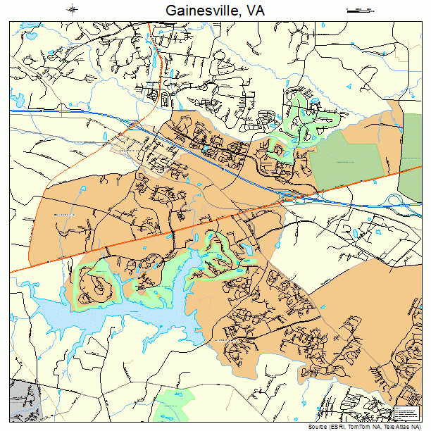 Gainesville, VA street map