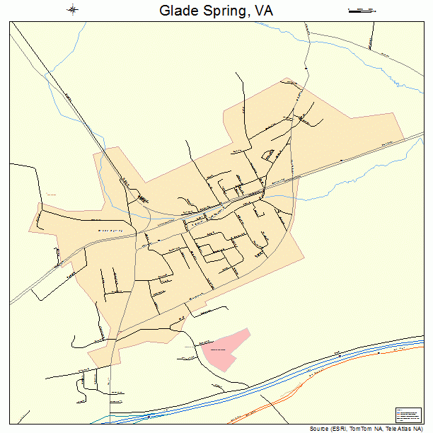 Glade Spring, VA street map