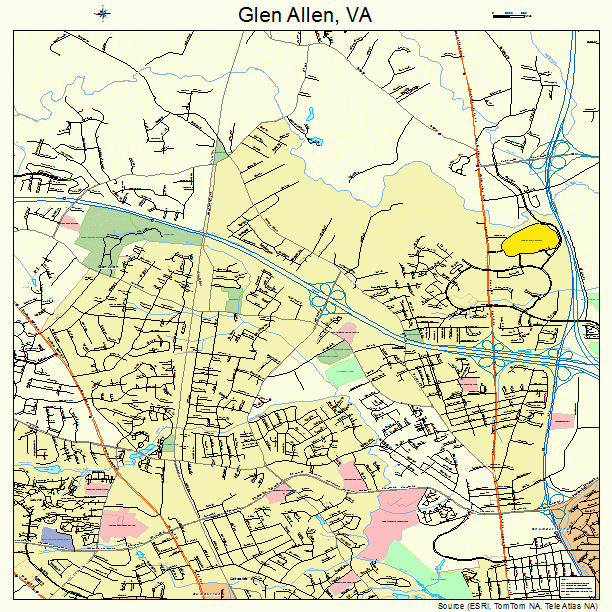 Glen Allen, VA street map