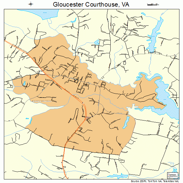 Gloucester Courthouse, VA street map