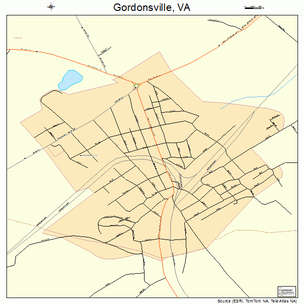 Gordonsville, VA street map