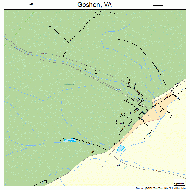 Goshen, VA street map