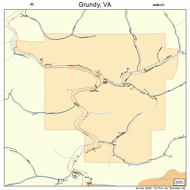 Grundy, VA street map