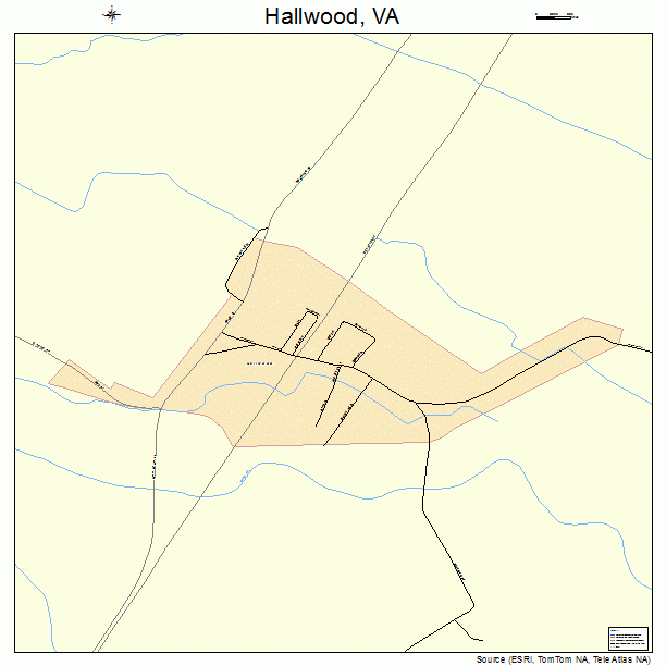 Hallwood, VA street map