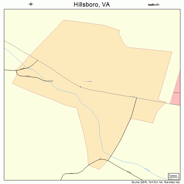 Hillsboro, VA street map